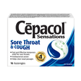 Cepacol - Sensations Sore Throat & Cough Lozenges - 16 Lozenges - current front package
