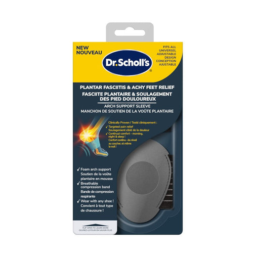 Dr. Scholl's Plantar Fasciitis Arch Support Sleeve, Unisex - 1 Count product packaging