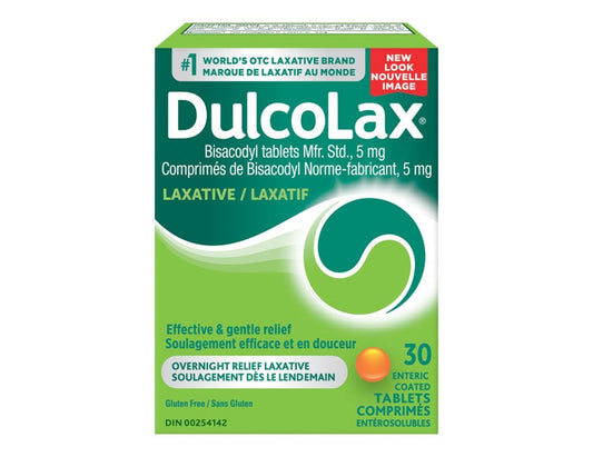 Dulcolax 5 mg Tablets - 30 Count product packaging