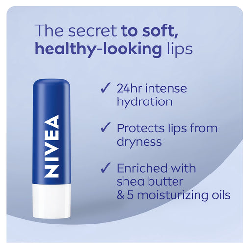 Nivea Essential Care Lip Balm – 2 × 4.8 g