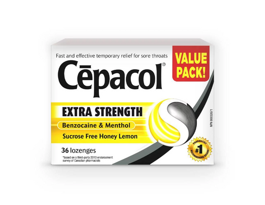 Cepacol - Extra Strength Honey Lemon Lozenges - 36 Lozenges - current product packaging