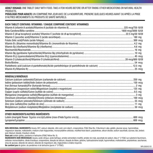 Centrum Men 50+ Multivitamin & Multimineral Supplement – 90 Tablets