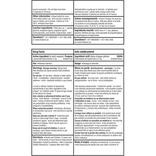 Imodium Liqui-Gels 2mg - 24 Capsules
