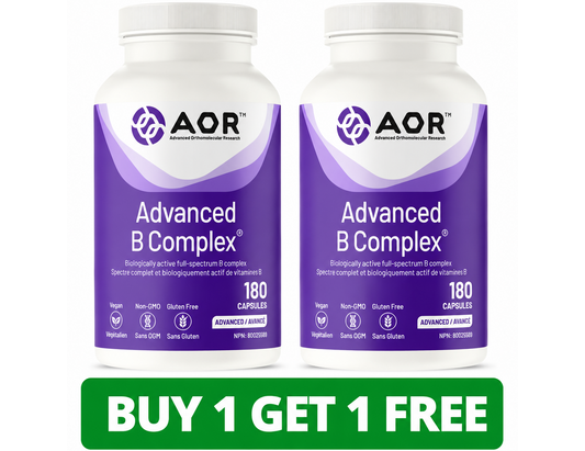 BOGO: AOR Advanced B Complex – 180 Capsules (2-Pack, Total: 360 Capsules)