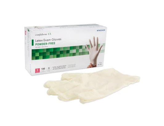 McKesson Confiderm Latex Exam Gloves - Pack of 100