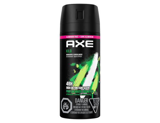 Axe Kilo Deodorant Body Spray, Mandarin & Sandalwood - 113g