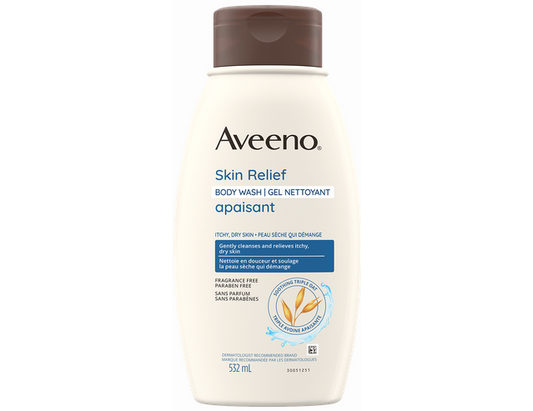 Aveeno Skin Relief Body Wash, Fragrance-Free - 532 mL