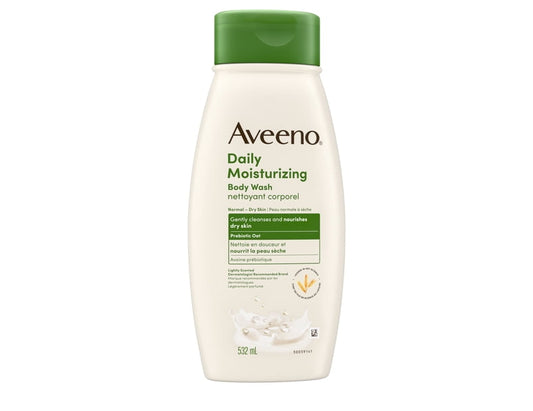 Aveeno Daily Moisturizing Body Wash - 532 mL product packaging