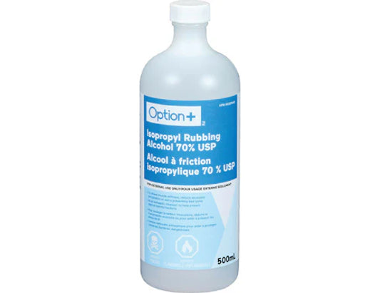 Option+ Rubbing Alcohol 70%, 500 mL