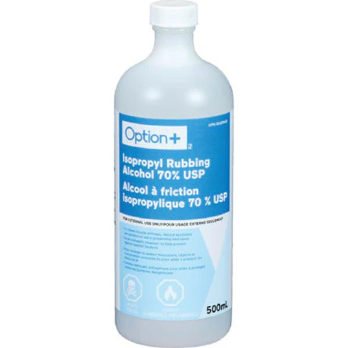 Option+ Rubbing Alcohol 70%, 500 mL