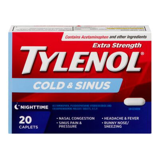 Tylenol Cold & Sinus Nighttime 20 Caplets