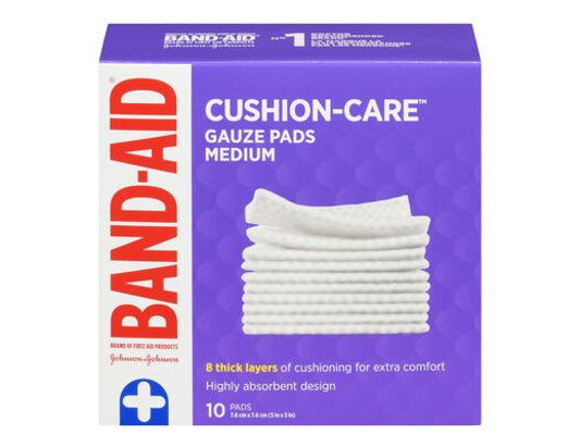 Band-Aid Medium Gauze Pads - 10 Count