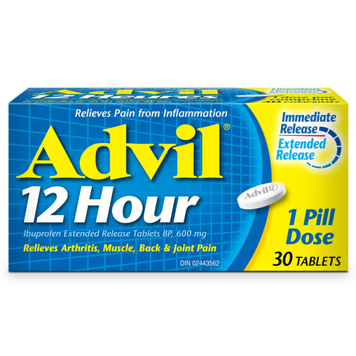 Advil 12 Hour 600mg Extended-Release Tablets – 30 Count