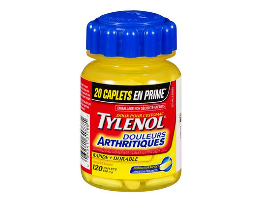 Tylenol Arthritis Pain 650mg Caplets – 120 Count