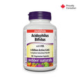 Webber Naturals Acidophilus Bifidus with FOS, 6 Billion Active Cells - 180 Vegetarian Capsules