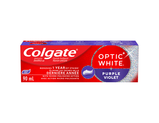 Colgate Optic White Purple Whitening Toothpaste - 90 mL product image