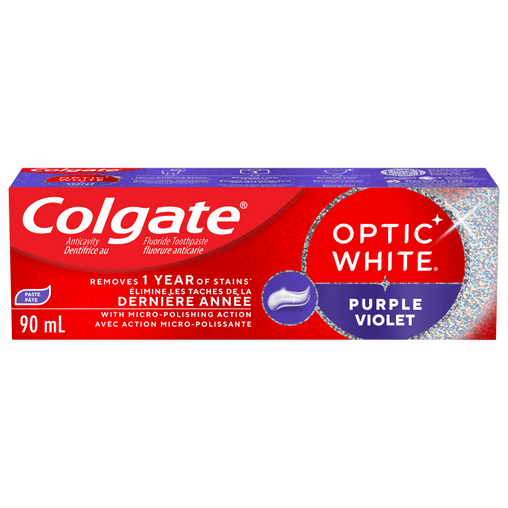 Colgate Optic White Purple Whitening Toothpaste - 90 mL product image