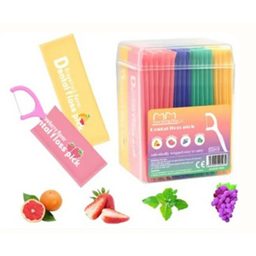 Flavored Tooth Pick Floss - 50 Pack