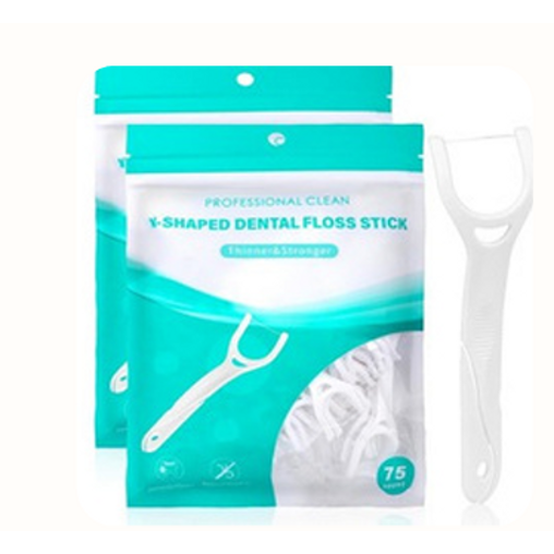 Tooth Pick Floss - 75 Pack