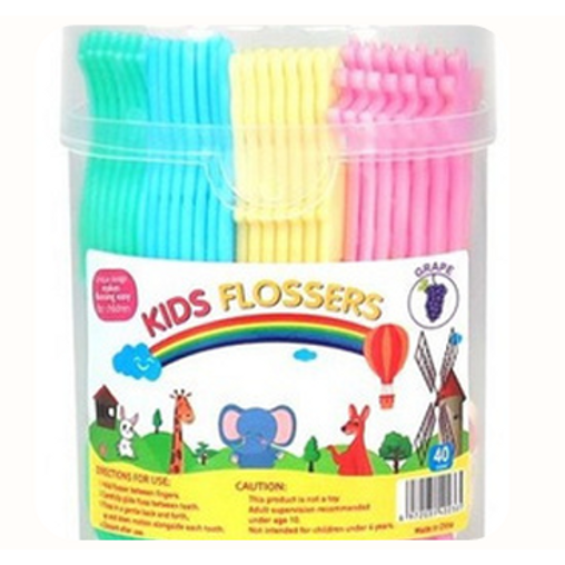 Kids Tooth Pick Floss - 40 Pack