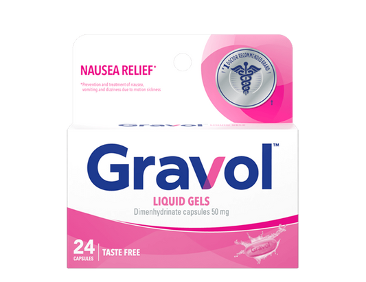 Gravol Liquid Gel Capsules 50 mg - 24 Count