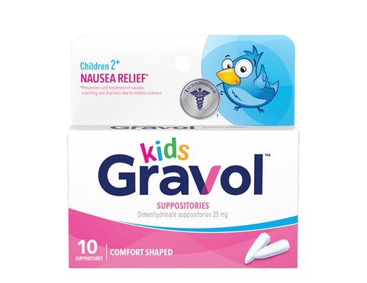 Gravol Kids Suppositories 25 mg - 10 Count