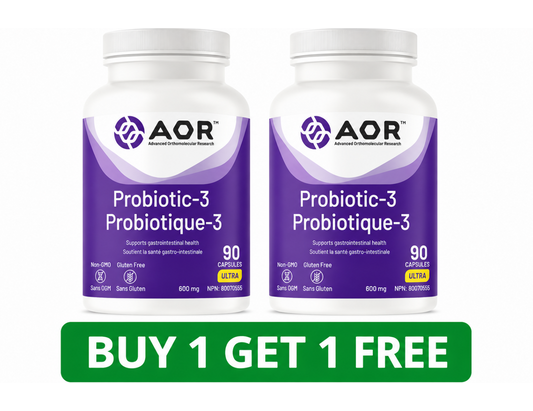 AOR Probiotic 3 – 90 Capsules (2-Pack, Total: 180 Capsules)