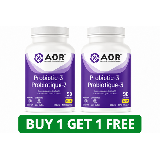 AOR Probiotic 3 – 90 Capsules (2-Pack, Total: 180 Capsules)