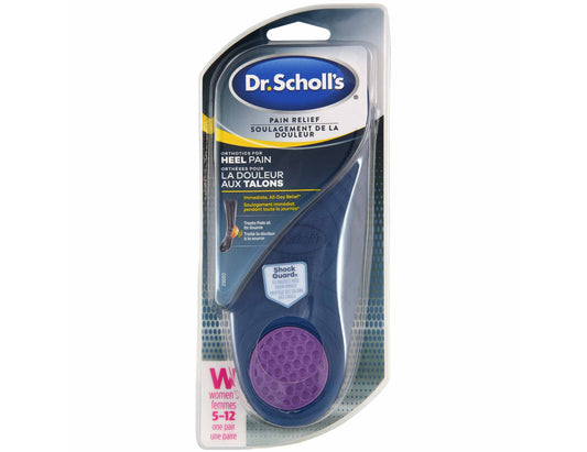 Dr. Scholl's Heel and Arch Pain Relief Orthotics for Women, Sizes 6–10 - 1 Pair product packaging