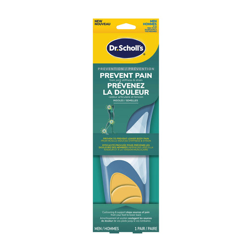Dr. Scholl's Prevent Pain Protective Insoles for Men, Sizes 8–14 - 1 Pair product packaging