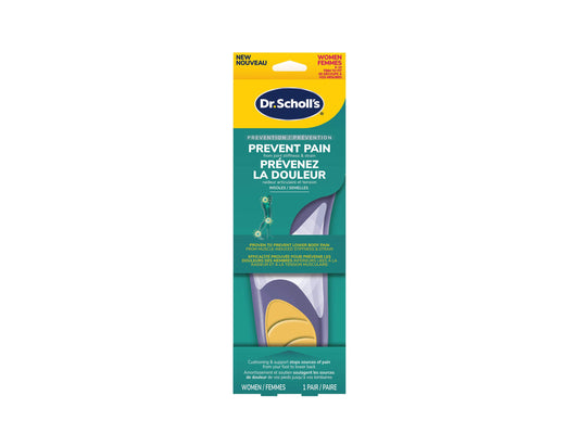 Dr. Scholl's Prevent Pain Protective Insoles for Women, Sizes 6–10 - 1 Pair product packaging