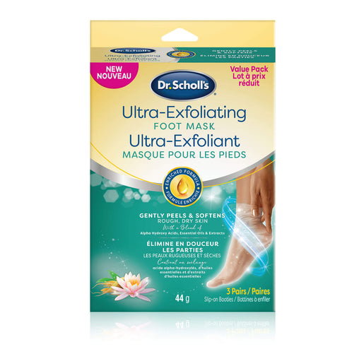 Dr. Scholl's Ultra Exfoliating Foot Masks - 3 Pairs product packaging