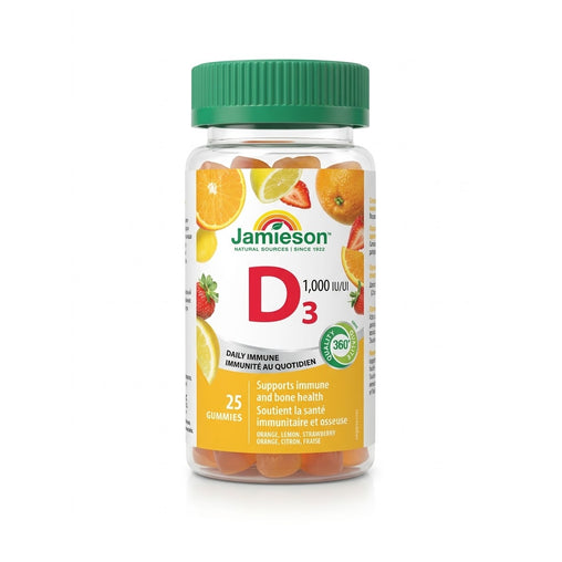 Travel Size Jamieson Vitamin D3 1,000 IU - 25 Gummies