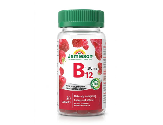 Travel Size Jamieson Vitamin B12 1,200 mcg - 20 Gummies