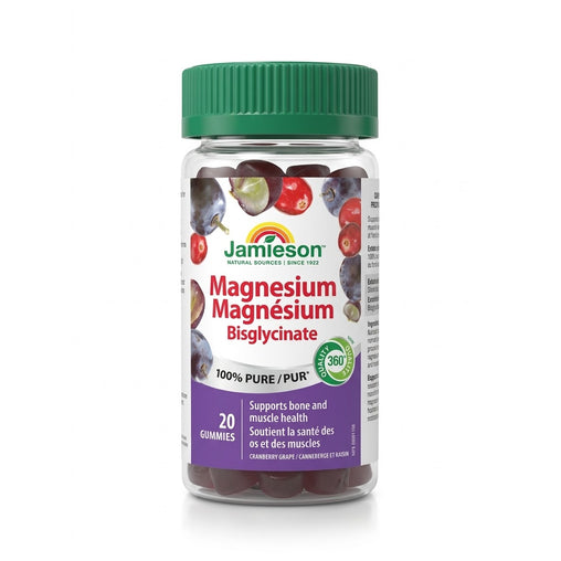 Travel Size Jamieson Magnesium Bisglycinate 20mg  - 20 Gummies