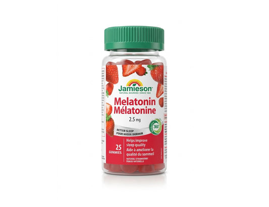 Travel Size Jamieson Melatonin 2.5 mg - 25 Gummies