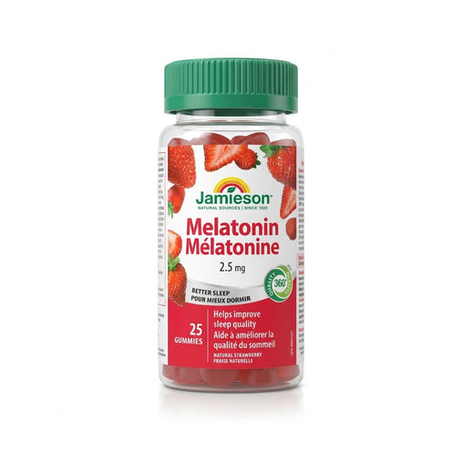 Travel Size Jamieson Melatonin 2.5 mg - 25 Gummies