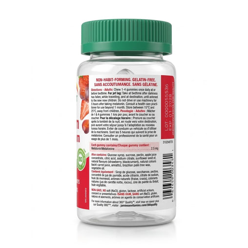 Travel Size Jamieson Melatonin 2.5 mg - 25 Gummies