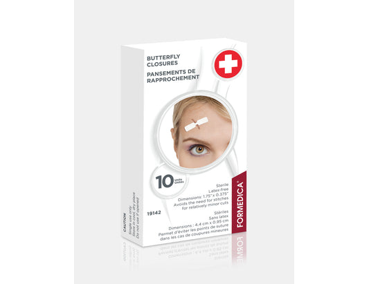 Formedica Butterfly Wound Closures - 10 Count product packaging