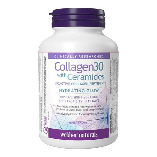 Webber Naturals Collagen30 with Ceramides Tablets - 120 Count