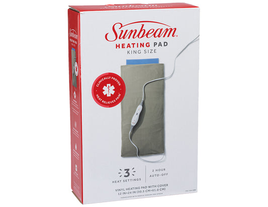 Sunbeam King Size Heating Pad – 1 Count