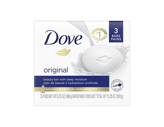 Dove Original Beauty Bar With Deep Moisture 106 g, 3 ct