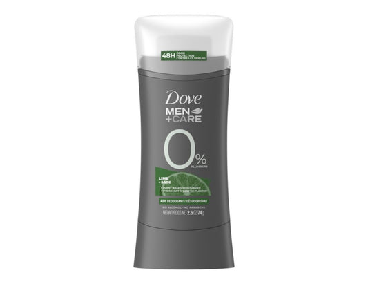 Dove Men+Care 0% Aluminum Deodorant Lime + Sage, 74g