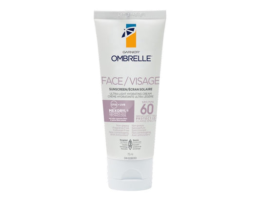 Ombrelle Ultra Light Hydrating Sunscreen Cream SPF 60 - 75 mL