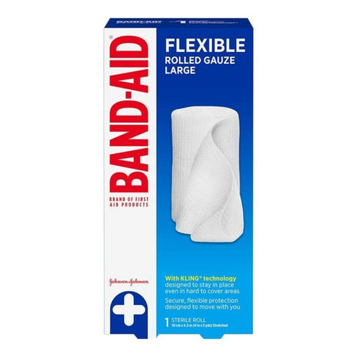 BAND-AID Rolled Gauze 10 cm x 4.5 m - 1 Count