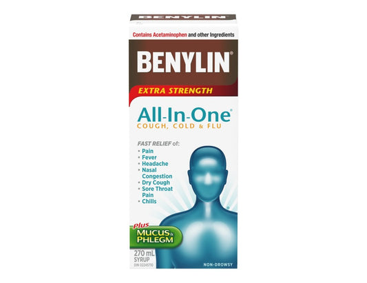 Benylin Extra Strength All-in-One Cold & Flu Relief – 270 mL