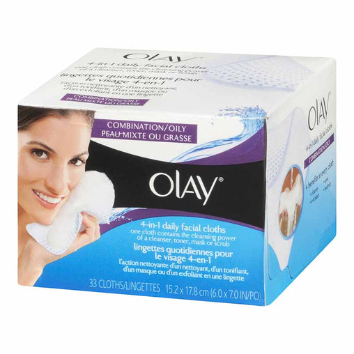 Olay 2-in-1 Daily Facial Cloths – 33 Count