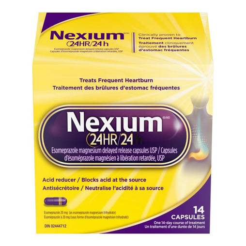 Nexium 24-Hour Acid Reducer, 20mg, 14 Capsules