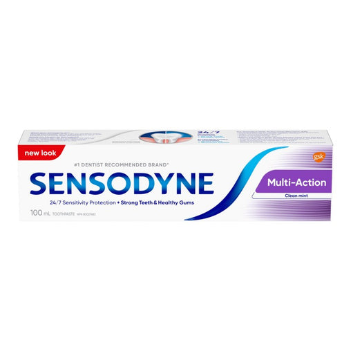 Sensodyne Multi-Action Clean Mint Toothpaste - 100 mL product packaging
