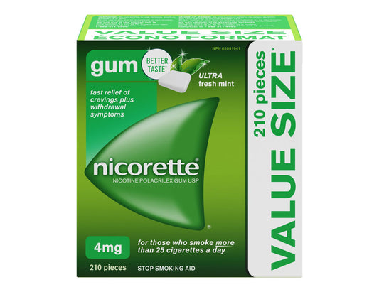 Nicorette Gum Ultra Fresh Mint 4mg – 210 Pieces